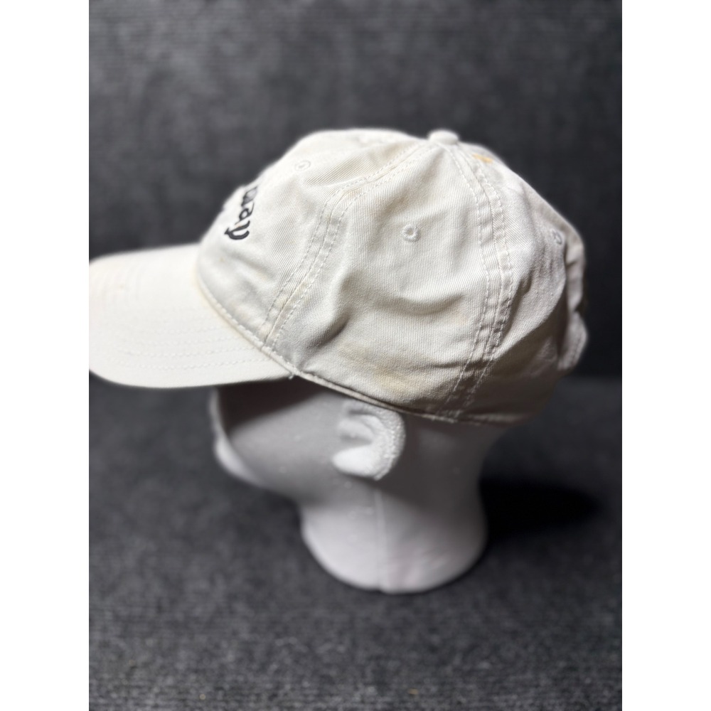 Callaway Golf Hat Cream White Embroidered Logo Adjustable Strap Back Cotton Cap - Picture 3 of 10
